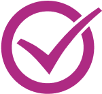 Purple checkmark